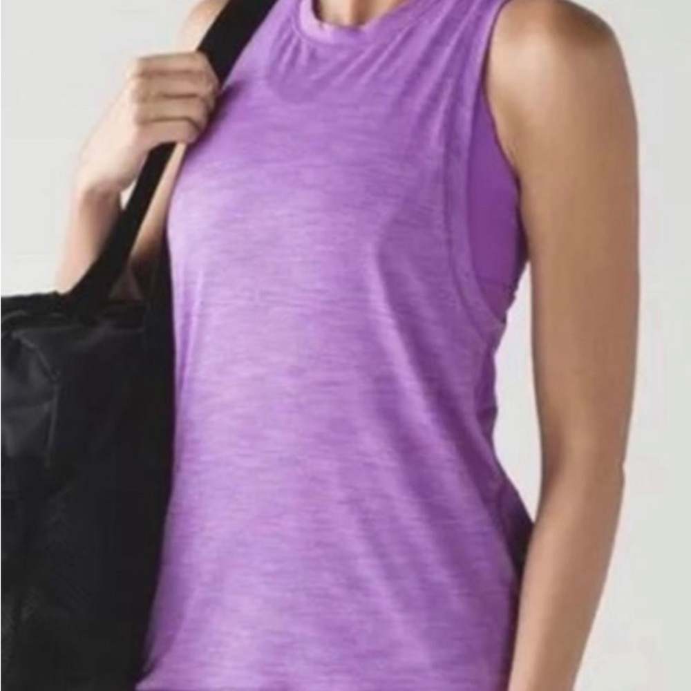 Lululemon Work The Circuit Purple Tank Top